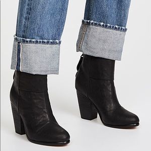 Rag & Bone Black Leather Newbury Boot size 36 / US 6